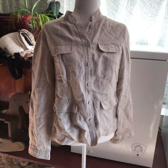 NWT Charter club 100% linen luxury jacket - Picture 2 of 4